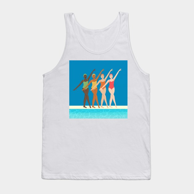 Aqua Ballet Tank Top by Salty Siren Studios